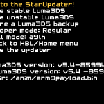 [3DS] StartUpdater – Luma 3DS Custom Firmware Updater