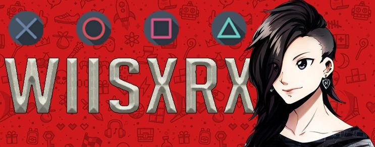 logo do wiisxrx que consistem os botoes Xis, Bola, Quadrado e Circulo do Playstation com o nome WiiSxRx abaixo